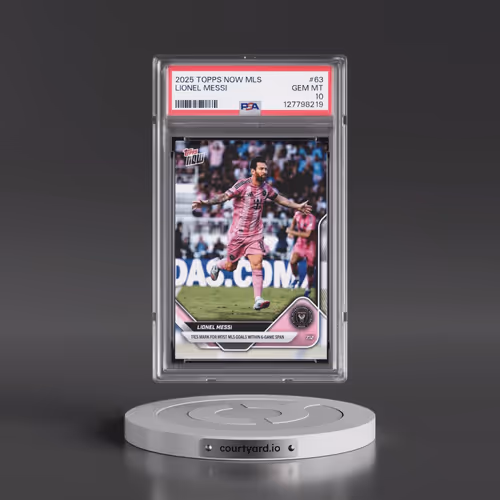 2025 Topps Now MLS #63 Lionel Messi (PSA 10 GEM MINT)