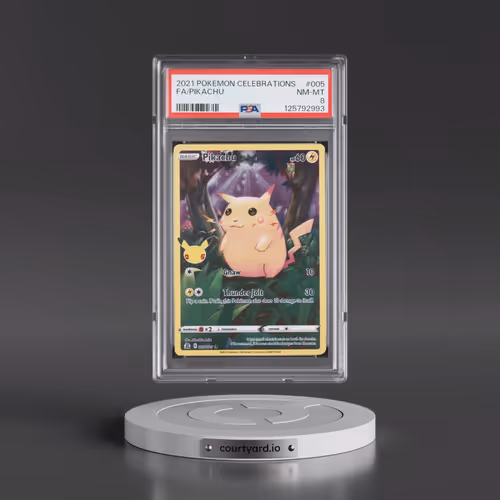 2021 Pokémon Celebrations #005 Pikachu - Full Art (PSA 8 NM-MT)