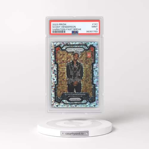 2023 Panini Prizm #141 Scoot Henderson - Variation-Fast Break (PSA 9 MINT)