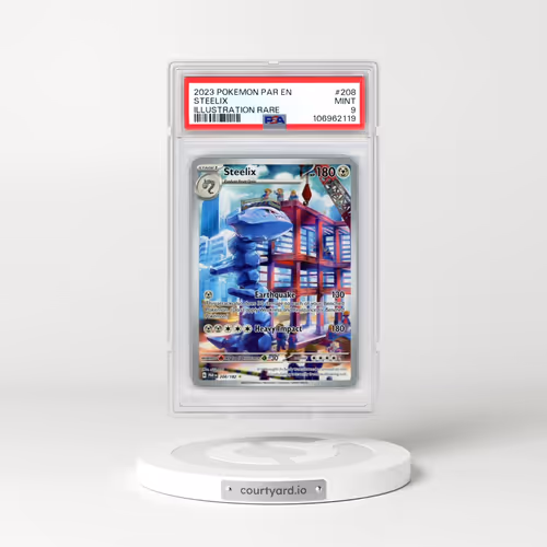 2023 Pokémon Par EN-Paradox Rift #208 Steelix - Illustration Rare (PSA 9 MINT)