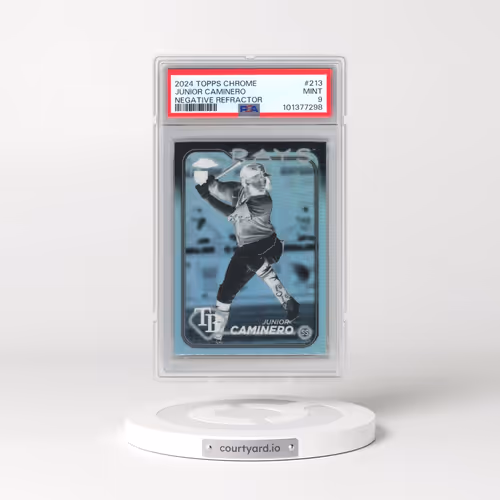 2024 Topps Chrome #213 Junior Caminero - Negative Refractor (PSA 9 MINT)