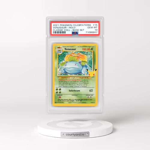 2021 Pokémon Celebrations Classic Collection #15 Venusaur - Holo (PSA 10 GEM MINT)