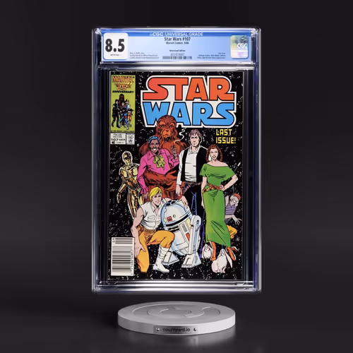 Star Wars #107 CGC 8.5 White Pages (Marvel Comics, 9/86) - Newsstand Edition Universal
