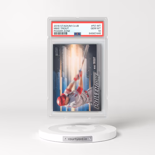 2018 Stadium Club Power Zone #PZ-MT Mike Trout (PSA 10 GEM MINT)
