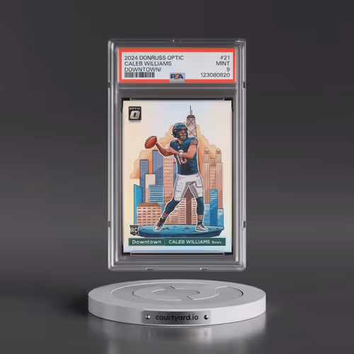 2024 Panini Donruss Optic Downtown! #21 Caleb Williams (PSA 9 MINT)