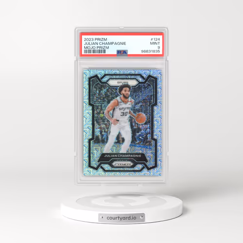 2023 Panini Prizm #124 Julian Champagnie - Mojo Prizm (PSA 9 MINT)
