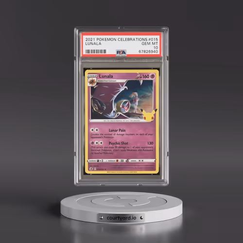 2021 Pokémon Celebrations #015 Lunala (PSA 10 GEM MINT)
