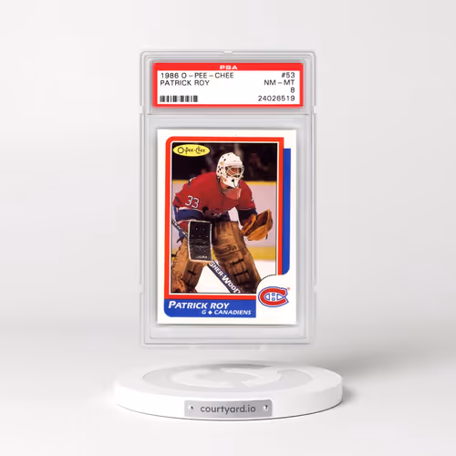 1986 O-Pee-Chee #53 Patrick Roy (PSA 8 NM-MT)
