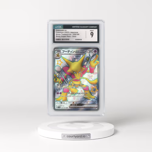 2023 Pokémon Sv4a-Shiny Treasure EX #326 Alakazam EX - Holo Ssr (CGC 9 MINT)
