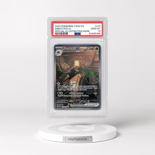 2024 Pokémon Twm EN-Twilight Masquerade #210 Sinistcha EX - Holo Special Illustration Rare (PSA 10 GEM MINT)
