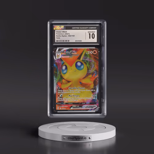 2021 Pokémon Sword & Shield Battle Styles #022 Victini Vmax - Full Art (CGC 10 GEM MINT)
