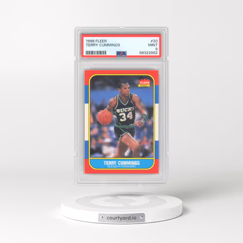 1986 Fleer #20 Terry Cummings (PSA 9 MINT)