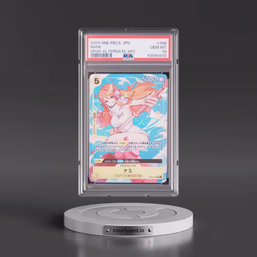 2024 One Piece Japanese OP08-Two Legends #106 Nami - Alternate Art (PSA 10 GEM MINT)