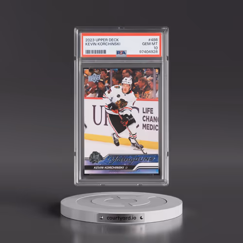 2023 Upper Deck #486 Kevin Korchinski (PSA 10 GEM MINT)