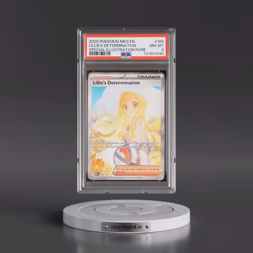 2025 Pokémon Meg EN-Mega Evolution #184 Lillie's Determination - Special Illustration Rare (PSA 8 NM