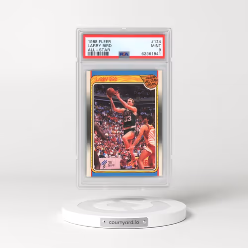 1988 Fleer #124 Larry Bird - All-Star (PSA 9 MINT)