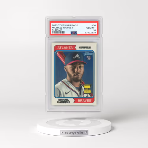 2023 Topps Heritage #30 Michael Harris II - Chrome (PSA 10 GEM MINT)