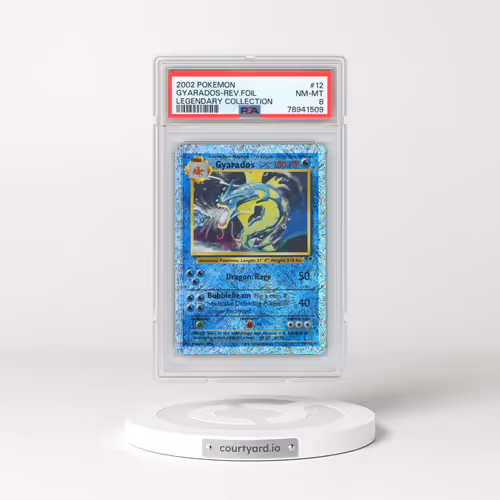 2002 Pokémon Legendary Collection #12 Gyarados - Reverse Foil (PSA 8 NM-MT)