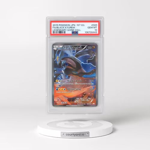 2015 Pokémon Legendary Shine Collection #020 Black Kyurem - 1st Edition Full Art (PSA 10 GEM MINT)