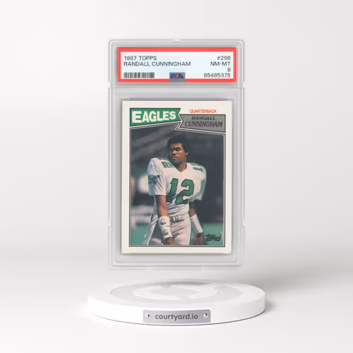 1987 Topps #296 Randall Cunningham (PSA 8 NM-MT)