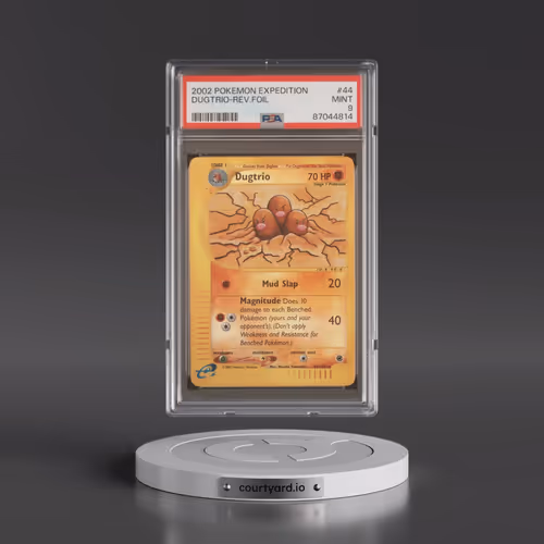 2002 Pokémon Expedition #44 Dugtrio - Reverse Foil (PSA 9 MINT)