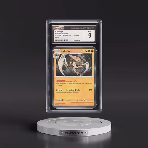 2023 Scarlet & Violet 151 - MEW EN #141/165 Kabutops - Holo (CGC 9 MINT)