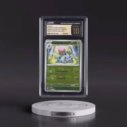 2023 Pokémon Card 151 #002/165 Ivysaur - Reverse Holo Master Ball (CGC 10 PRISTINE)