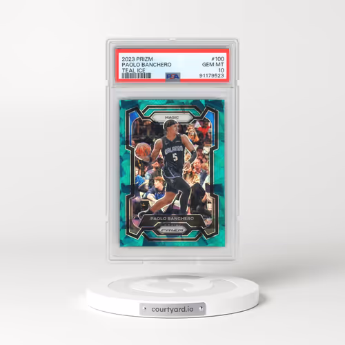 2023 Panini Prizm #100 Paolo Banchero - Teal Ice (PSA 10 GEM MINT)
