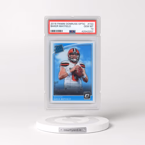 2018 Panini Donruss Optic #153 Baker Mayfield (PSA 10 GEM MINT)