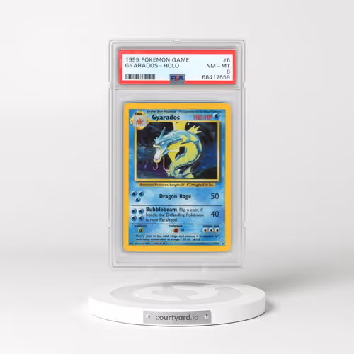 1999 Pokémon Game #6 Gyarados - Holo (PSA 8 NM-MT)