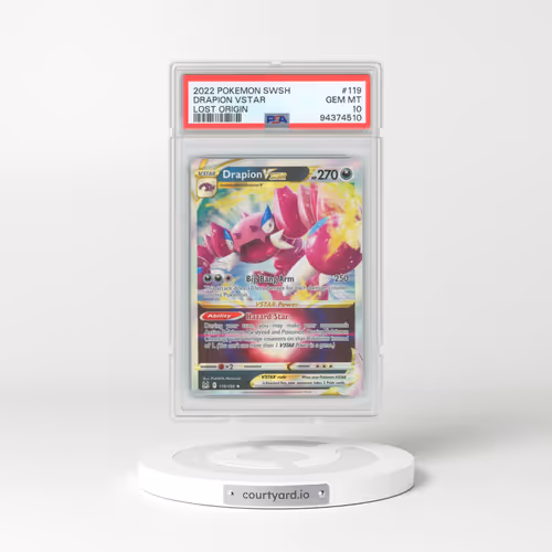 2022 Pokémon Sword & Shield Lost Origin #119 Drapion Vstar (PSA 10 GEM MINT)