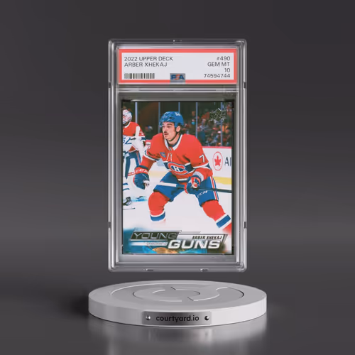 2022 Upper Deck #490 Arber Xhekaj (PSA 10 GEM MINT)