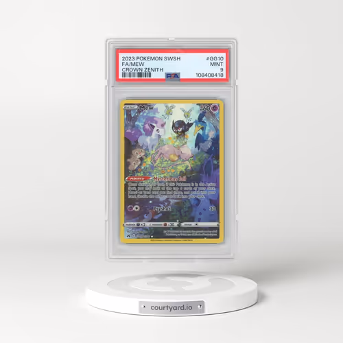 2023 Pokémon Sword and Shield Crown Zenith #GG10 Mew - Full Art (PSA 9 MINT)