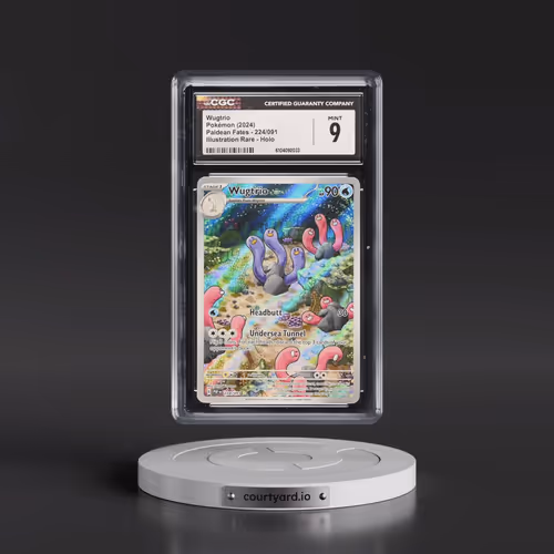 2024 Pokémon Paf EN-Paldean Fates #224 Wugtrio - Illustration Rare (CGC 9 MINT)