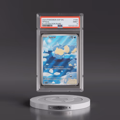 2024 Pokémon Ssp EN-Surging Sparks #199 Spheal - Illustration Rare (PSA 9 MINT)