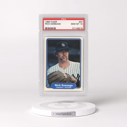 1982 Fleer #37 Rich Gossage (PSA 10 GEM MINT)