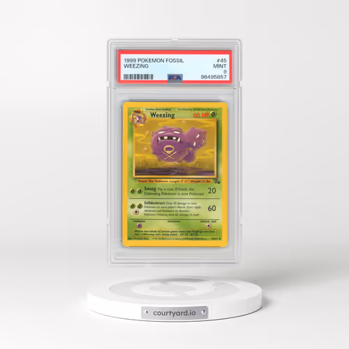 1999 Pokémon Fossil #45 Weezing (PSA 9 MINT)