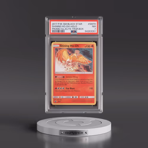 2017 Pokémon SM Black Star Promo #SM70 Shining HO-Oh - Holo Holo Shining Legends Elite Trainer Box (