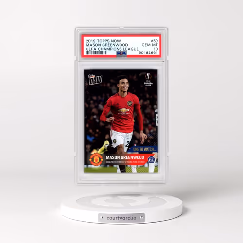 2019 Topps Now UEFA Champions League #59 Mason Greenwood (PSA 10 GEM MINT)