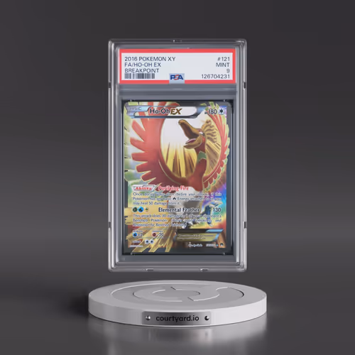 2016 Pokémon XY Breakpoint #121 HO-Oh EX - Holo Full Art (PSA 9 MINT)