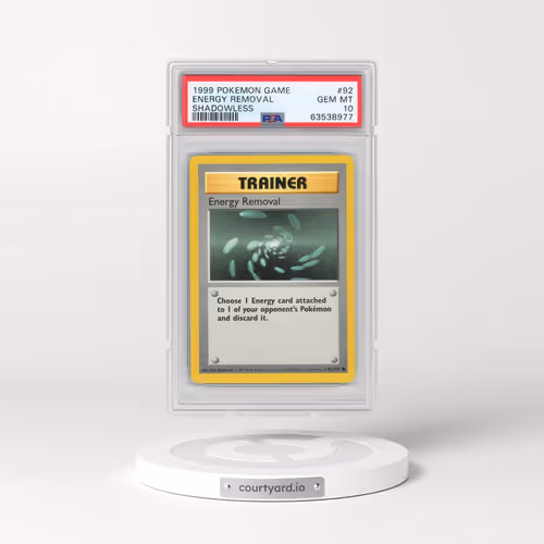 1999 Pokémon Game #92 Energy Removal - Shadowless (PSA 10 GEM MINT)