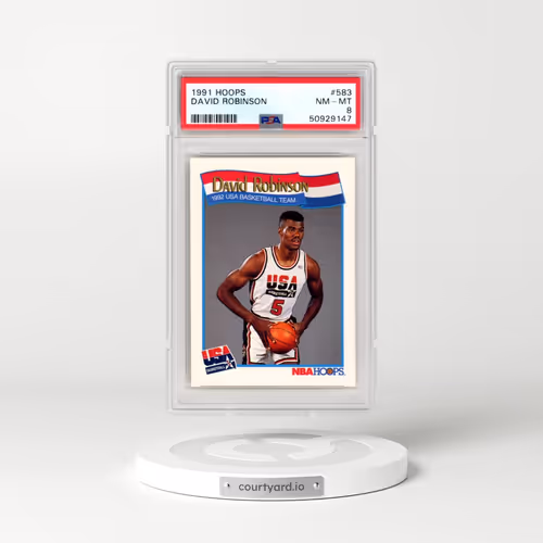 1991 Hoops #583 David Robinson (PSA 8 NM-MT)