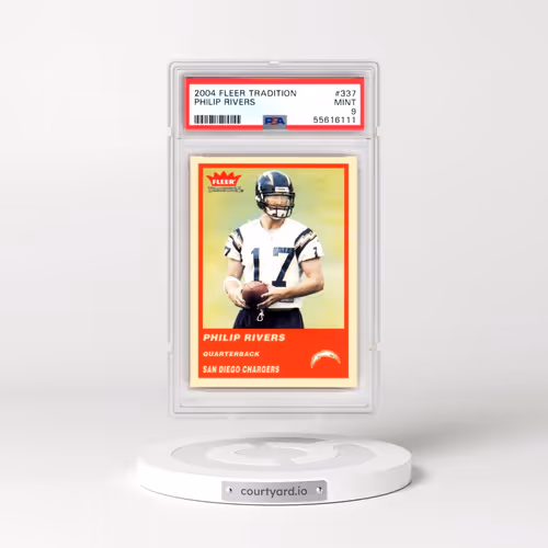 2004 Fleer Tradition #337 Philip Rivers (PSA 9 MINT)