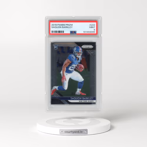 2018 Panini Prizm #202 Saquon Barkley (PSA 9 MINT)