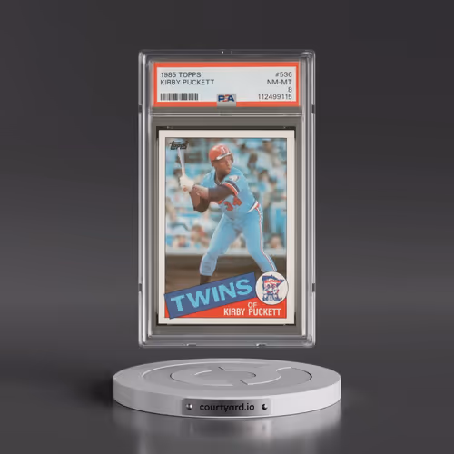 1985 Topps #536 Kirby Puckett (PSA 8 NM-MT)