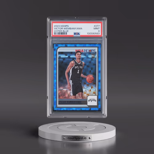 2023 Panini NBA Hoops #277 Victor Wembanyama - Hyper Blue (PSA 9 MINT)