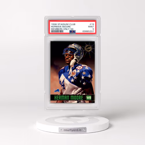1996 Stadium Club Members Only 50 #19 Herman Moore (PSA 9 MINT)