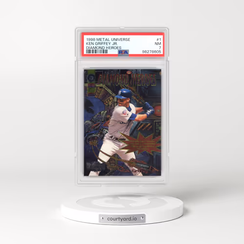 1998 Metal Universe Diamond Heroes #1 Ken Griffey Jr (PSA 7 NM)