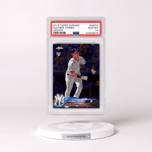 2018 Topps Chrome Update #HMT9 Gleyber Torres (PSA 10 GEM MINT)