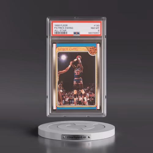 1988 Fleer #130 Patrick Ewing - All-Star (PSA 8 NM-MT)